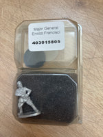 Italian Army Major General Enrico Francisci 28mm WWII WARLORD GAMES