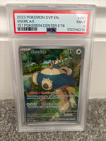 Snorlax (Pokemon Center ETB Promo) SVP051 Graded Pokemon Card (PSA 9)