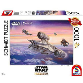 SCHMIDT THOMAS KINKADE STAR WARS THE MANDALORIAN THE ESCORT 1000 PIECE JIGSAW PUZZLE