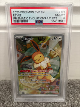 Eevee (Pokemon Center ETB Promo) SVP173 Graded Pokemon Card (PSA 8)